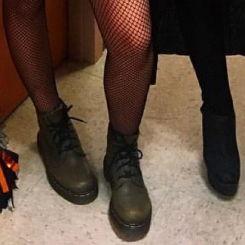 Olive Doc Martens